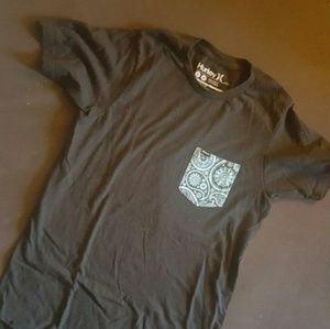 Black Hurly Floral print shirt